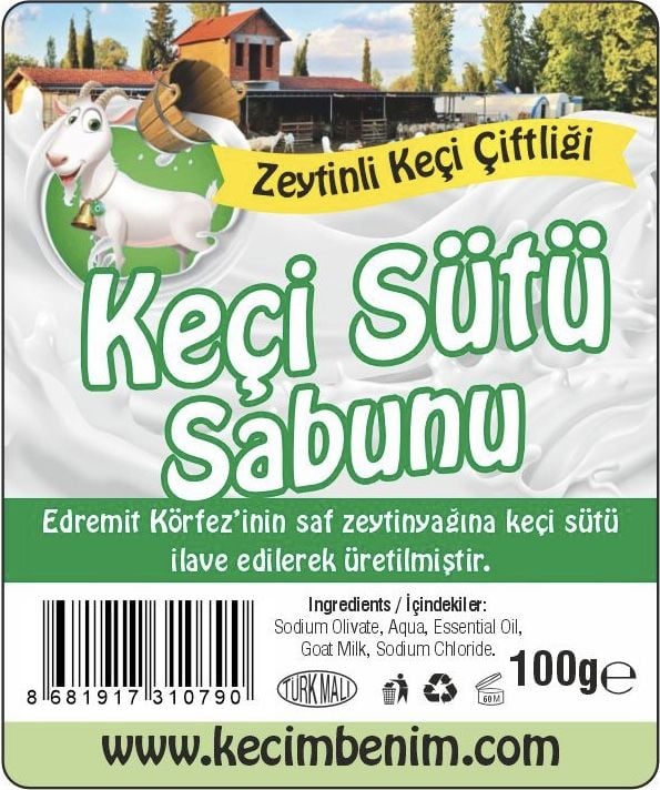 Saf Zeytinyağlı Keçi Sütü Sabunu (100 Gr.)